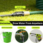 cordless car washer, 1100psi, portable cleaning tool with showing dimensions