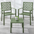 best choice products 3-piece outdoor bistro set, stackable, main product view
