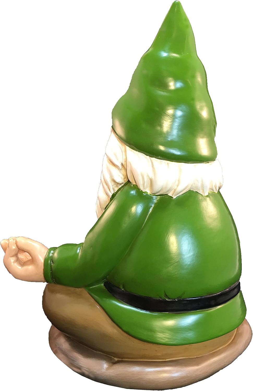 GlitZGlam Zen Gnome – Tranquility and Peacefulness for Your Fairy Garden and Garden Gnomes 9 Inches Tall Miniature Figurine