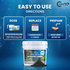 tradegrade premium activated carbon (1 gallon) granular charcoal, package contents