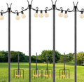 string light poles for outside, 10 ft heavy, main product view