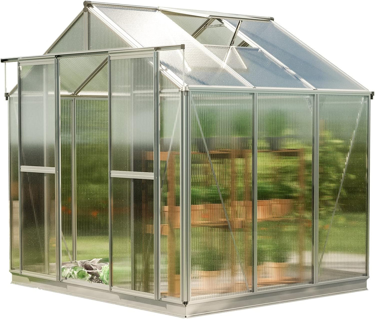 saphir 3 8.5x6.4 ft walk in greenhouse, main product view