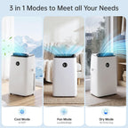14000 btu portable air conditioners, 3-in-1 floor stand shown in use