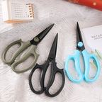 Garden Pruning Shears Scissors with Comfort Grip Handle, Premium Steel Professional Floral Scissors, Perfect for Arranging Flowers, Pruning, Trimming Plants, Gardening Tool (Pointed blue)