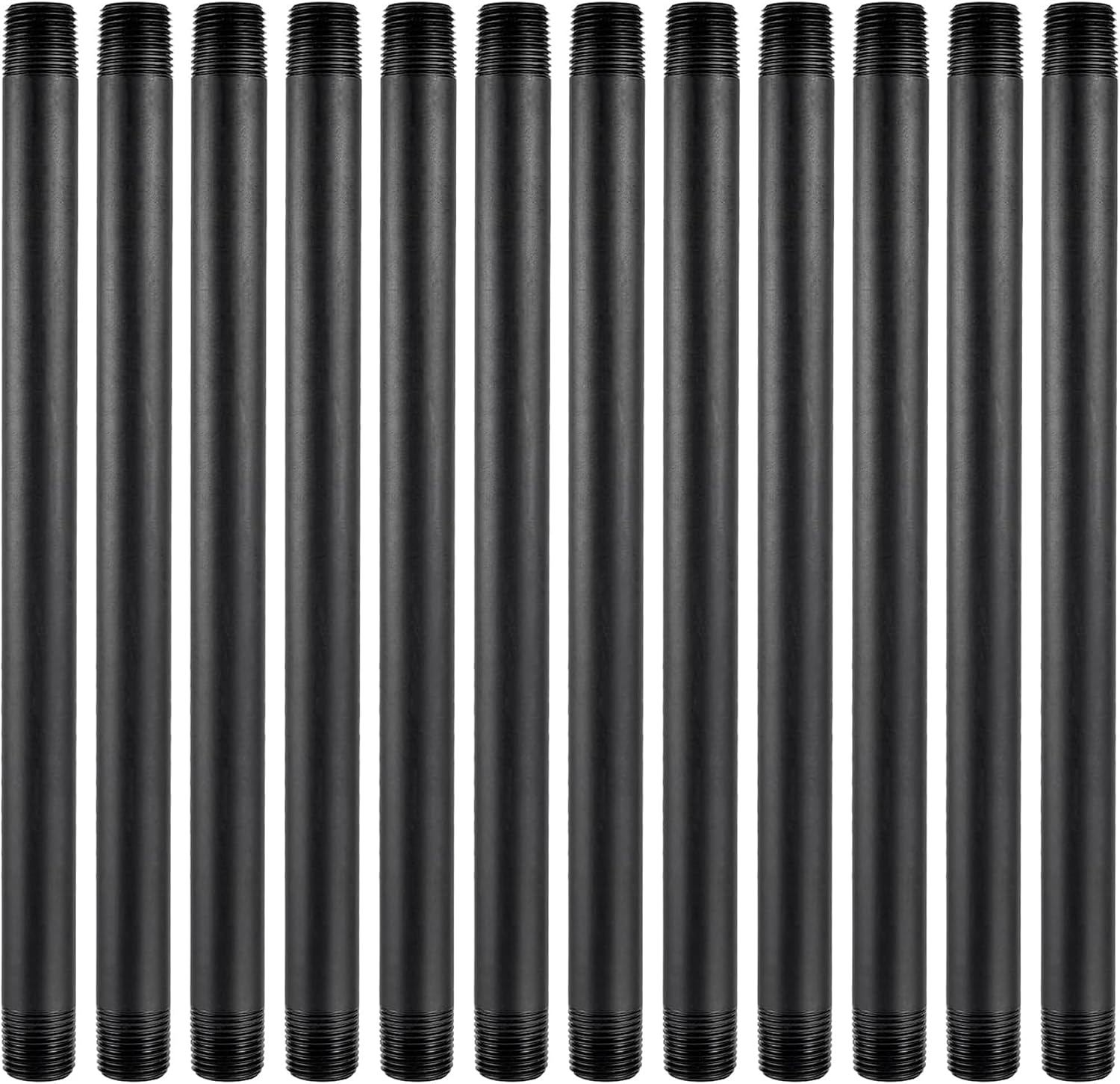 12 Pcs 1/2 Inch Double Male Threaded Head Pipe Riser | 12 Inches Multifunctional NPT Sprinkler Riser Extensions for Lawn Irrigation, Sprinkler Upgrade(NPT Sprinkler Extension)