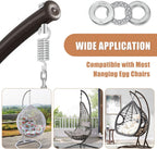 Porch Swing Hanging Springs, Porch Hanging Hammock Chair Egg Chair Swing Hanging Hardware Kit Spring Pin Plug Replacement