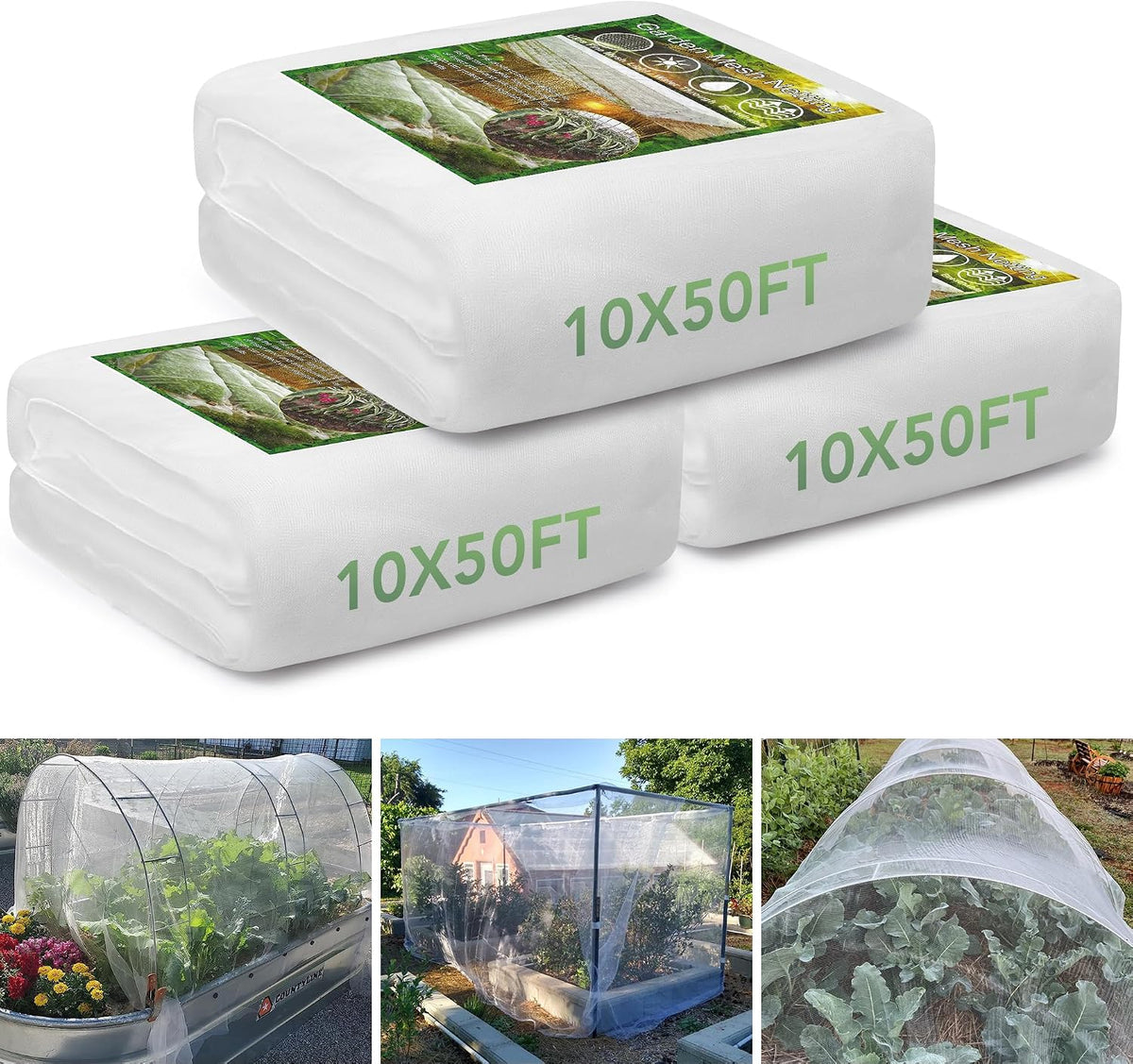 swangsa garden netting 10 x 50 ft 3pack, main product view