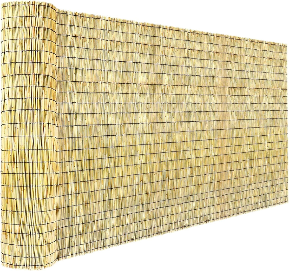 koiueyw bamboo reed fencing, natural bamboo fence rolls, main product view
