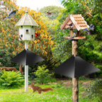 Metal Squirrel Baffle for 4x4 Post,Outdoor Squirrel Guard for Wooden Trunk Pole