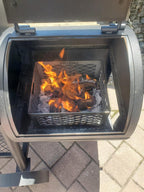 Total Control ® BBQ Charcoal Basket smoker pit fire box basket 12 x 10 x 6 Laser Cut - HEAVY DUTY