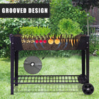 raised garden planter beds with wheels legs, large, close-up detail