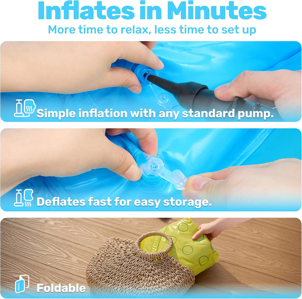 JOYIN Inflatable Shade Kiddie Pool,Whale Baby Pool Tent, Infant Swimming Pool for Kids （54" x 56" x 28"）,Blow Up Toddler Pool for Swim Party Toys Summer Water Beach Fun