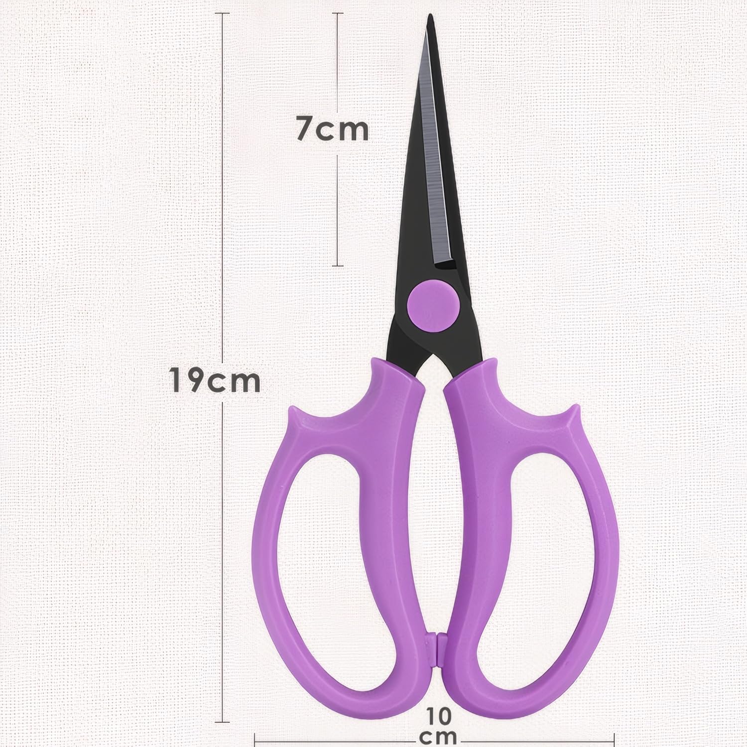 Garden Pruning Shears Scissors with Comfort Grip Handle, Premium Steel Professional Floral Scissors, Perfect for Arranging Flowers, Pruning, Trimming Plants, Gardening Tool (Pointed blue)