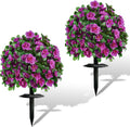 outdoor artificial flowers,faux shrubs topiary ball set of, main product view