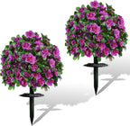 outdoor artificial flowers,faux shrubs topiary ball set of, main product view