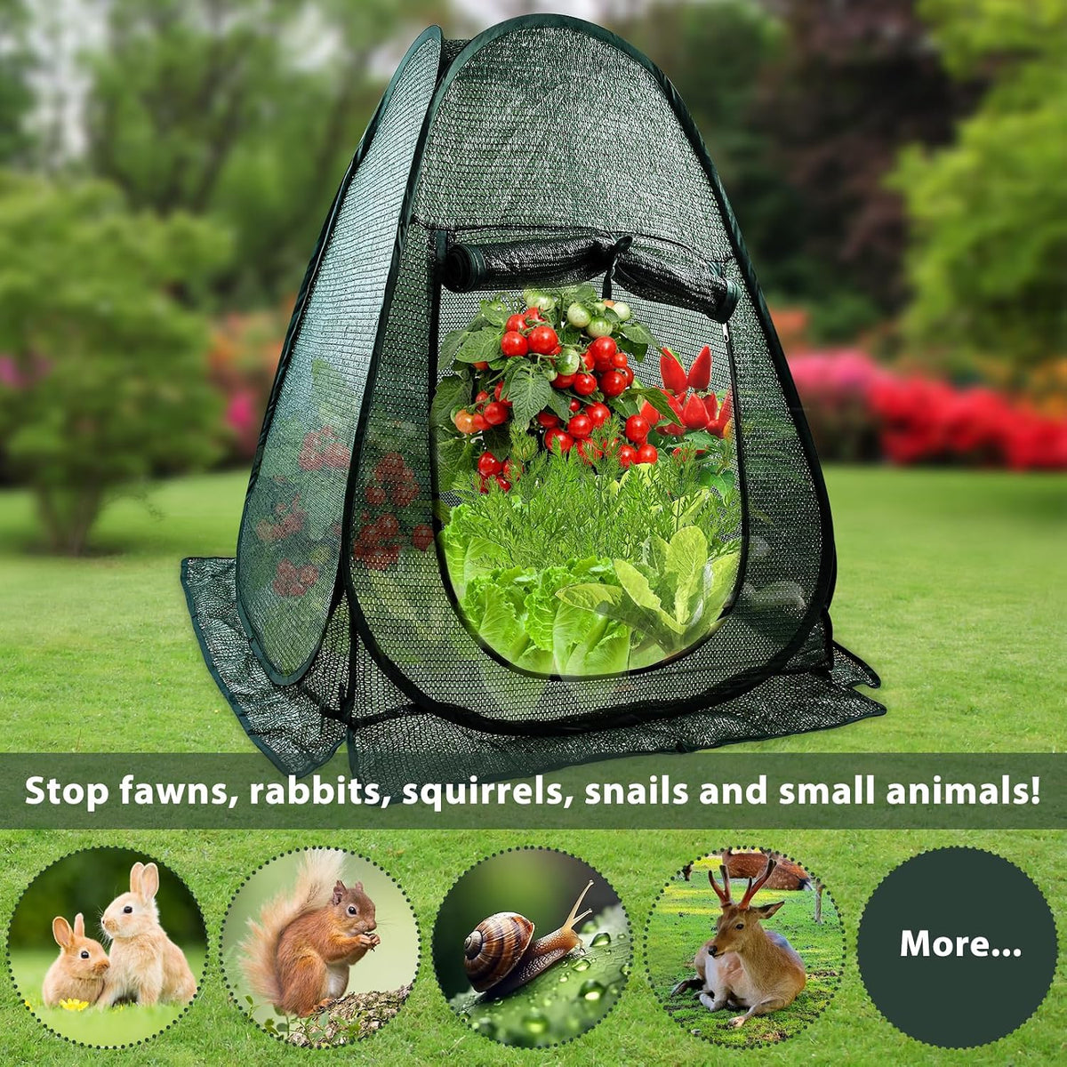 pop up plant cover tent for outdoor plants, package contents