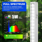 Barrina T5 Grow Lights for Indoor Plants, 5000K Full Spectrum, 1FT, 4 Packs | 1FT LED Growing Lamp, Plant Light Strip for Seed Starting, Vegetables and Greens, Plug and Play, Linkable