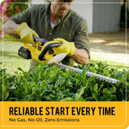 20v cordless hedge trimmer, 22-inch blade, 2 x, package contents
