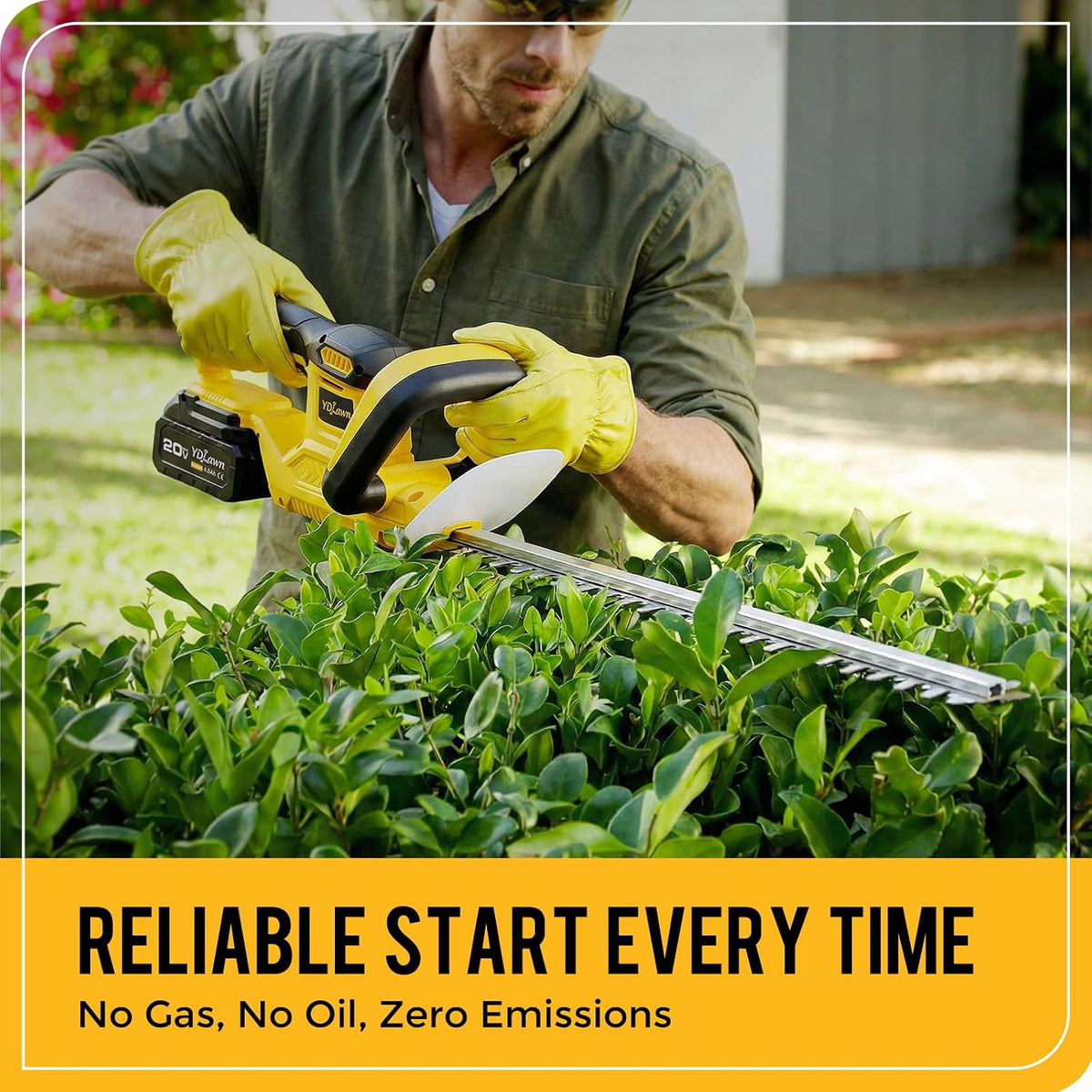 20v cordless hedge trimmer, 22-inch blade, 2 x, package contents