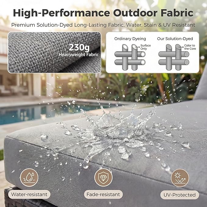 NICESOUL 11 Piece Modern Outdoor Furniture Sofa Set, 29.3'' High Back Comfy Sectional L-Shaped, Extra Large Wicker Patio Sofa Couches for 9 Person, Deep Wide Seating All-Weather Conversations, Grey