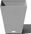 Veradek Pure Series Nobleton Plastic Planter - Large Pots for Indoor or Outdoor Porch/Patio | Durable All-Weather Use with Drainage Holes | Modern Planter Décor for Flowers, Shrubs, Trees