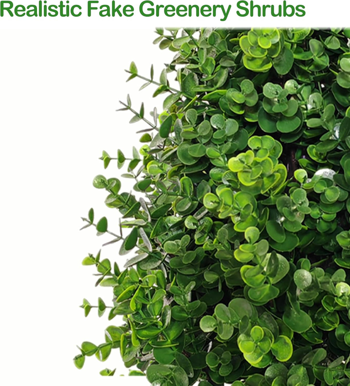 thkful 2 pack artificial boxwood topiary trees with, package contents