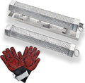 2X12'' Smoke Tube Kit for Pellet Smoker With Tray and Tube Cover | 5 Hours Billowing Smoke, Works with Any Grill or Smoker, smoke tube for pellet smoker, 2X12" Hexagonal smoke tube kit