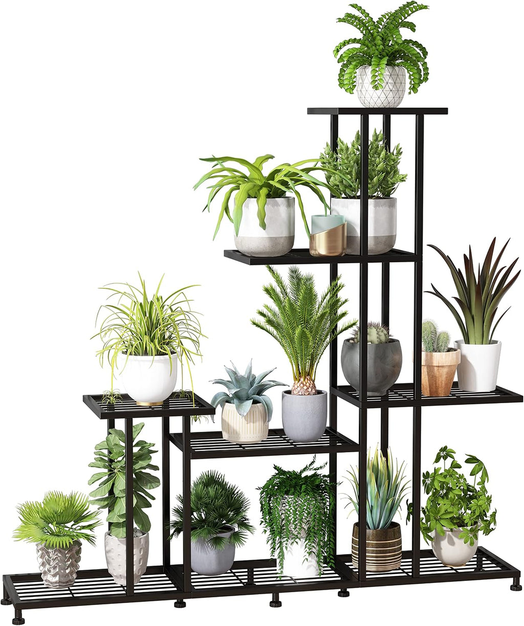 twhep heavy duty metal plant stand, 5 tiers, main product view