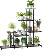 twhep heavy duty metal plant stand, 5 tiers, main product view