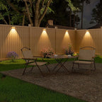 NIORSUN Solar Fence Lights,8 Pack Solars Deck Light,Warm White Color,Outdoor Bulb Waterproof Led IP65,Power Patio Lamp with Lenses for Outside/Backyard/Railing/Yard（White）