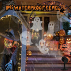 LED Halloween Decoration, Ghost Rotating Projector Yard Stake Lights, Indoor Outdoor Landscape Night Light for Home Thealter, Ceiling, Room, Patio, Garden, Halloween, Bedroom Decor