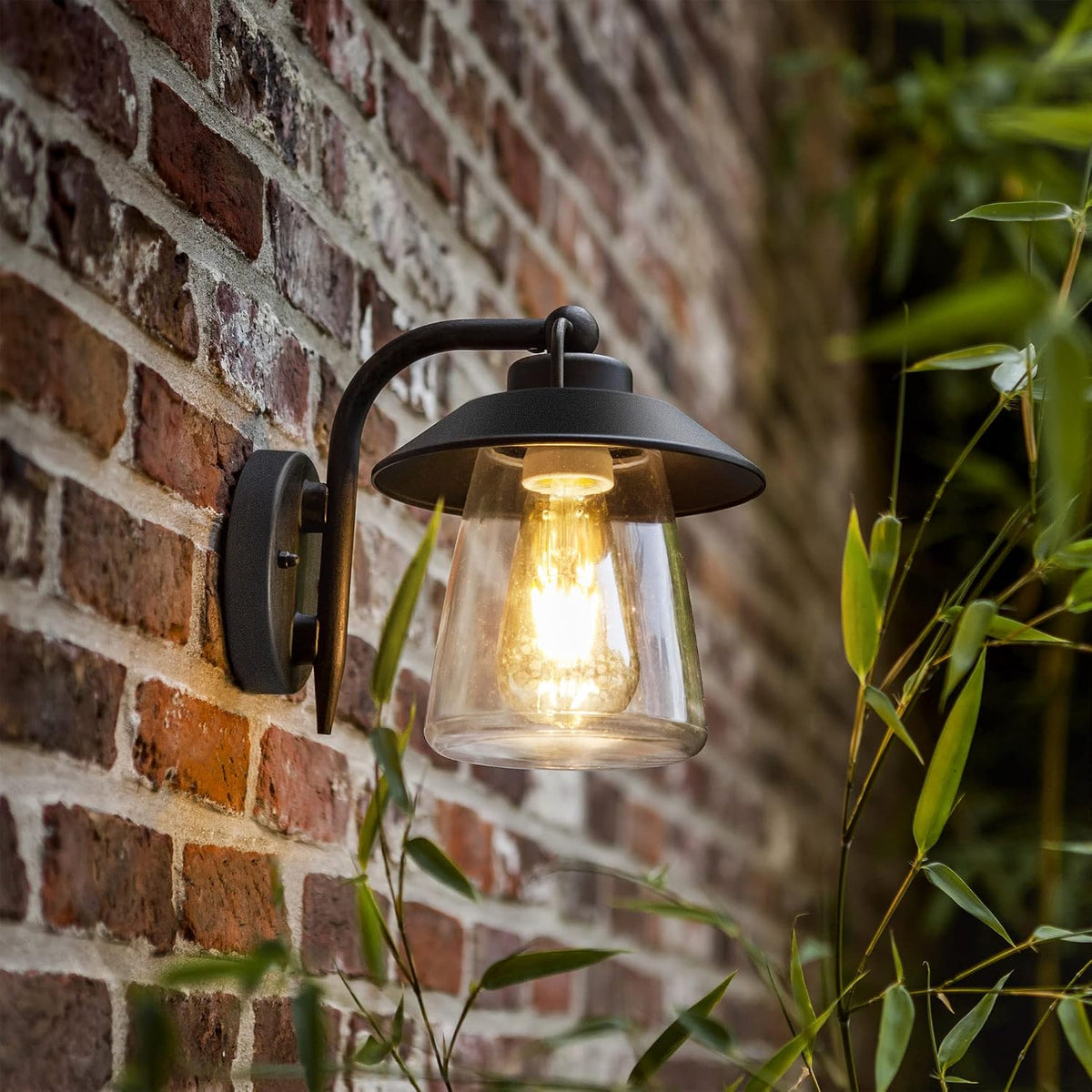 lutec outdoor indoor wall lantern, farmhouse barn wall, main product view