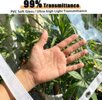 clear tarps heavy duty waterproof vinyl patio tarp, close-up detail