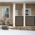 UPGRADE Privacy Fence Screen 6'x6' Brown Outdoor 90% Visibility Blockage 170 GSM Mesh Shade Cover Panels for Backyard,Balcony,Home Decoration with Zip Ties,Customized Avaliable