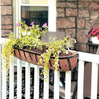 Coco Liners for Planters - 4 Pack 30 Inch Trough Coconut Liners for Planters, Window Box Coco Liners, 100% Natural Coconut Fiber Liners for Wall Hanging Basket, Window Box, Fence Baskets