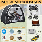 prolee bike storage tent for 2-3 bikes, 6.6 shown in use