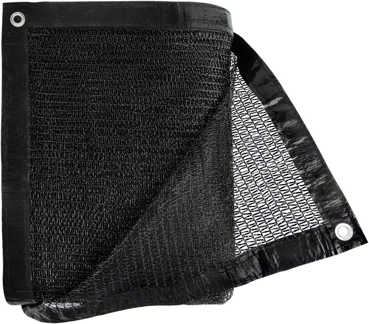 cliselda 6x50ft black shade cloth w/grommets for garden, main product view