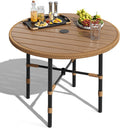 dwvo outdoor patio dining table round for 4, main product view