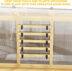 lynslim 8 x 8 ft outdoor wooden greenhouse, package contents