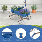 goplus wagon planter, decorative wooden garden planter with, package contents