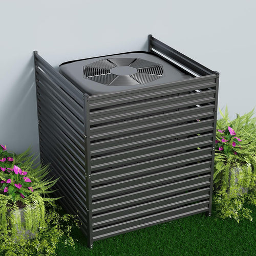 3 panels metal air conditioner fence, 42" h, main product view