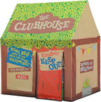 swehouse play tent indoor clubhouse boy girl playhouse, front angle view