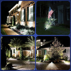 EIUIO Solar Outdoor Lights, 3 Lighting Modes Solar Spot Lights Outdoor with Auto On/Off, Waterproof Landscape Lighting for Garden Yard
