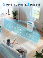 mepty 14000btu portable ac, portable air conditioner with on a desk or shelf