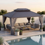 domi 10'x14' gazebo, hardtop gazebo for patio with, main product view
