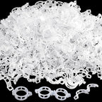 Anyumocz 400Pcs Plant Support Garden Clips,Plastic Grape Tomato Support Clip,Vegetable Vine Clips for Climbing Plants,Outdoor,Indoor(White)