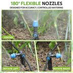hiraliy 118ft drip irrigation kit with water timer, view 9