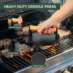 31PCS Griddle Accessories Kit, Flat Top Grill Accessories Set for Blackstone and Camp Chef, Barbecue Accessories Set with Basting Cover, Enlarged Spatulas, Griddle Press