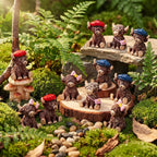 Weysat 40 Pcs Mini Highland Cow Figurines, Tiny Resin Farm Animals for DIY | Cute Miniature Highland Cow Statues, Small Cows to Hide, Garden Accessories Decor, Micro Craft, for DIY Outdoor Landscape