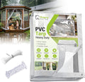 4x6 ft clear tarp heavy duty waterproof,clear vinyl, main product view